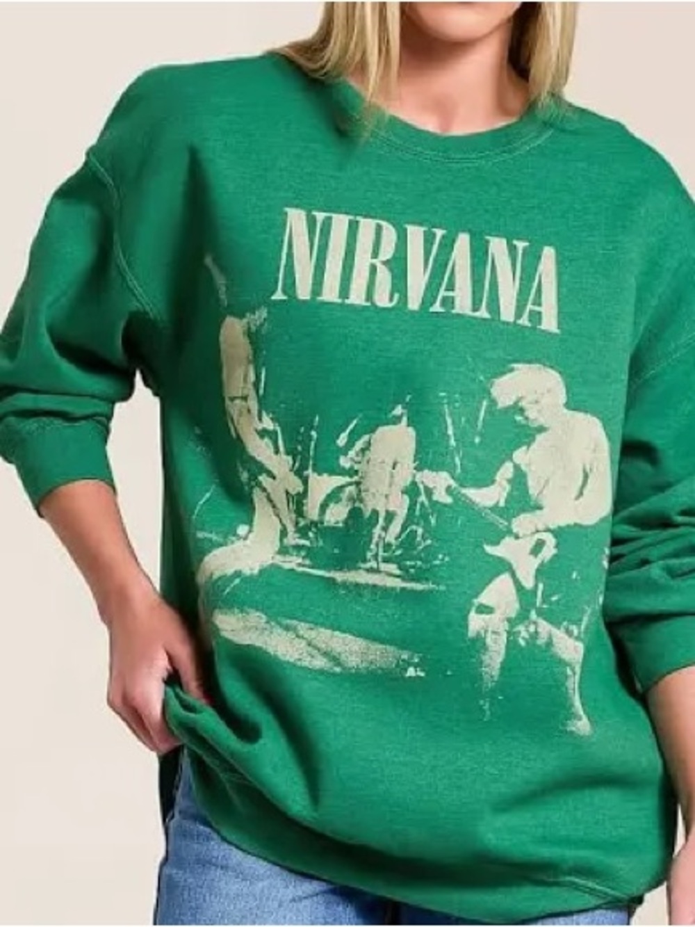 Nirvana Pullover Nevermind Size Oversized Small Kurt Cobain Grunge Alternative
